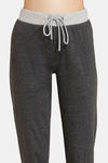 Rosaline Easy Movement Cotton Rich Joggers - Anthra Melange — thumbnail 5